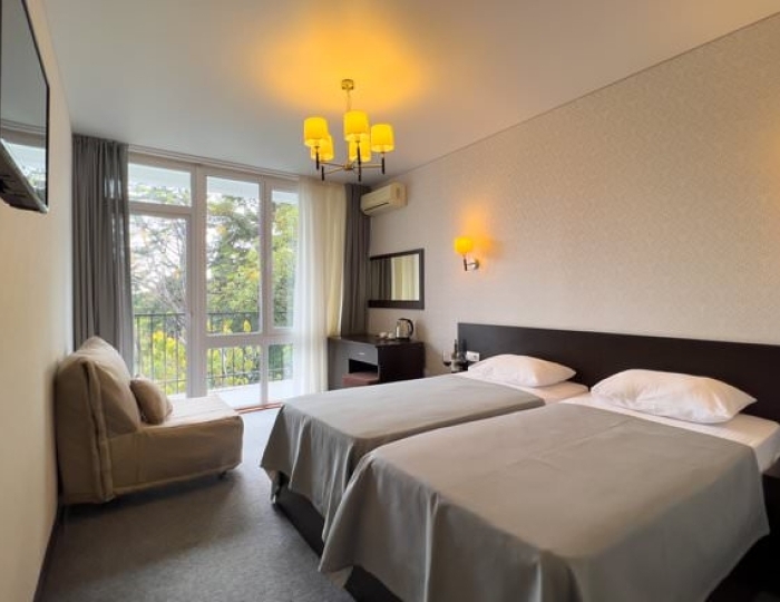 СТАНДАРТНЫЙ 2-МЕСТНЫЙ КОМФОРТ (С БАЛКОНОМ) - Отель «Жоэквара»